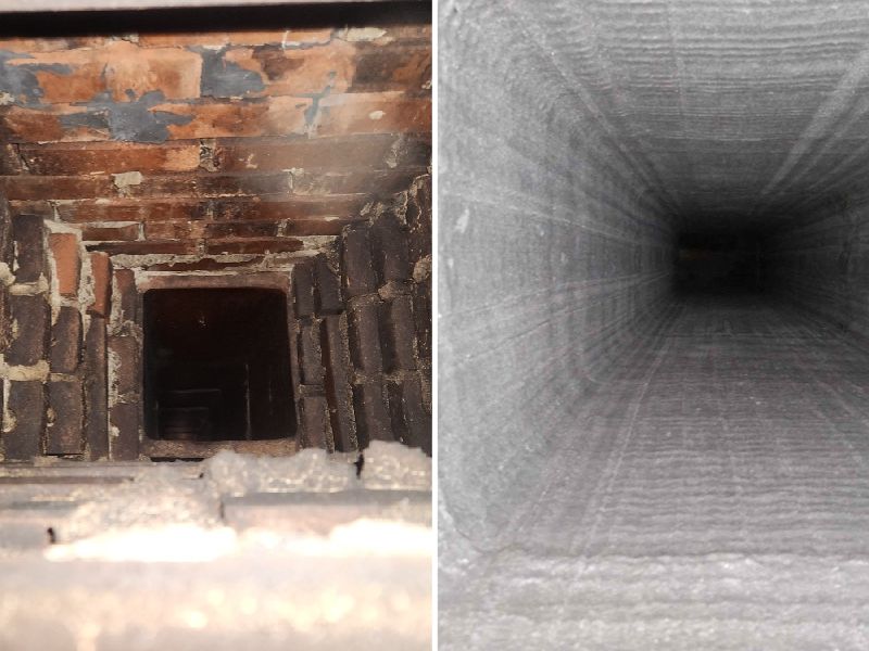 Internal chimney repairs